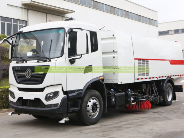 16CBM Pressure Washing Sweeper Truck Head Red Line