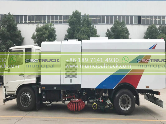 16CBM Pressure Washing Sweeper Truck Body Tanker