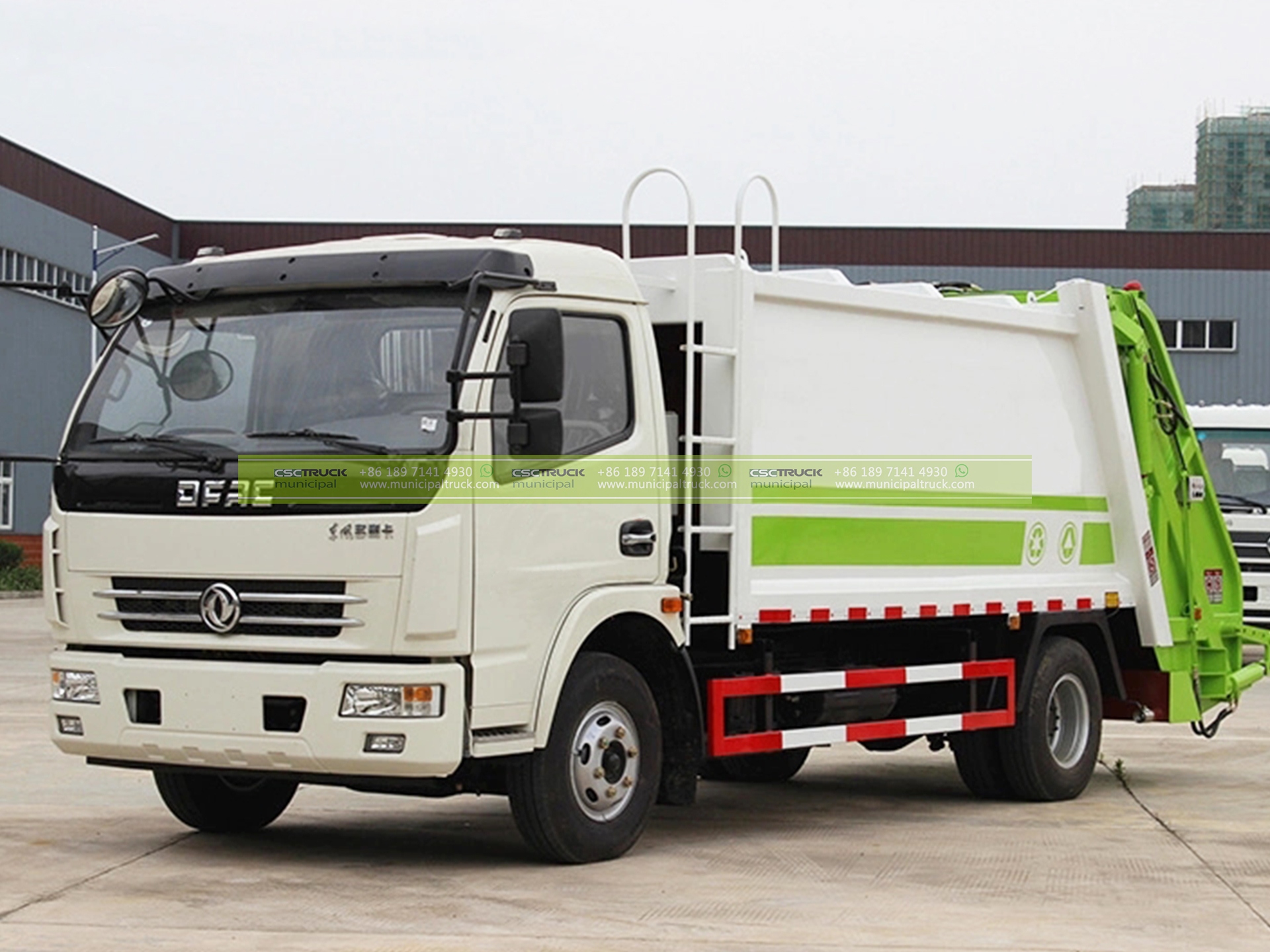 6CBM Rear Loader Garbage Truck 1 6CBM Rear Loader Garbage Truck Right Head