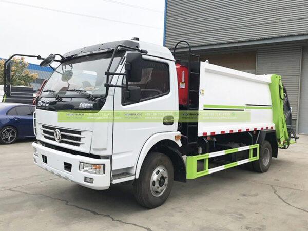 6CBM Rear Loader Garbage Truck White