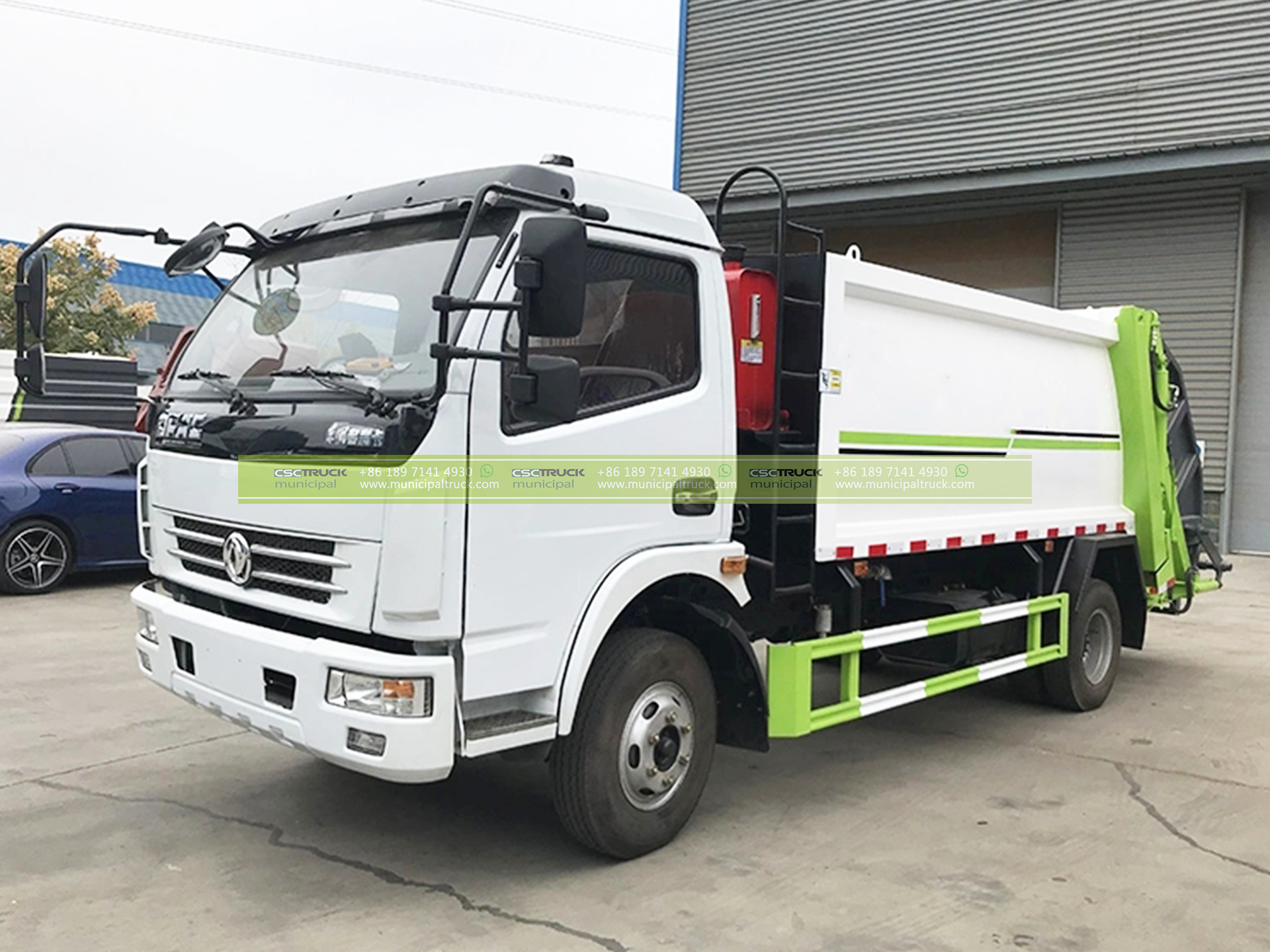 6CBM Rear Loader Garbage Truck 5 6CBM Rear Loader Garbage Truck White
