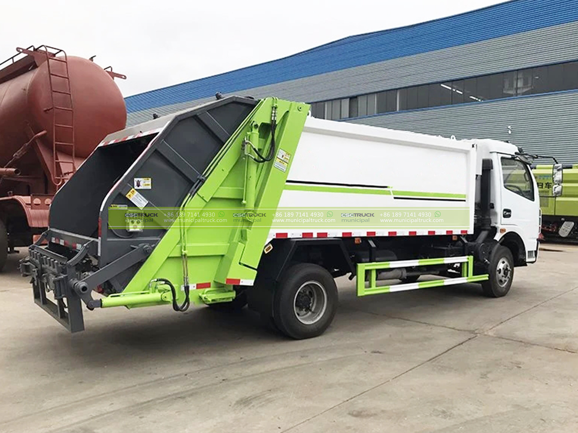 6CBM Rear Loader Garbage Truck 6 6CBM Rear Loader Garbage Truck Left Side