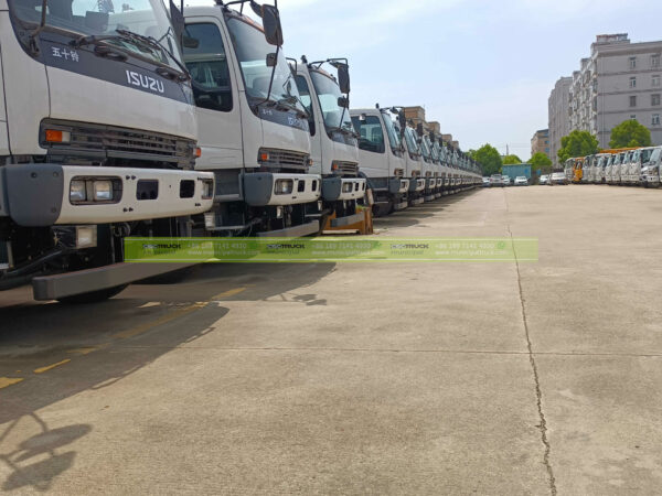 8CBM Back Loader Recycle Garbage Truck Line