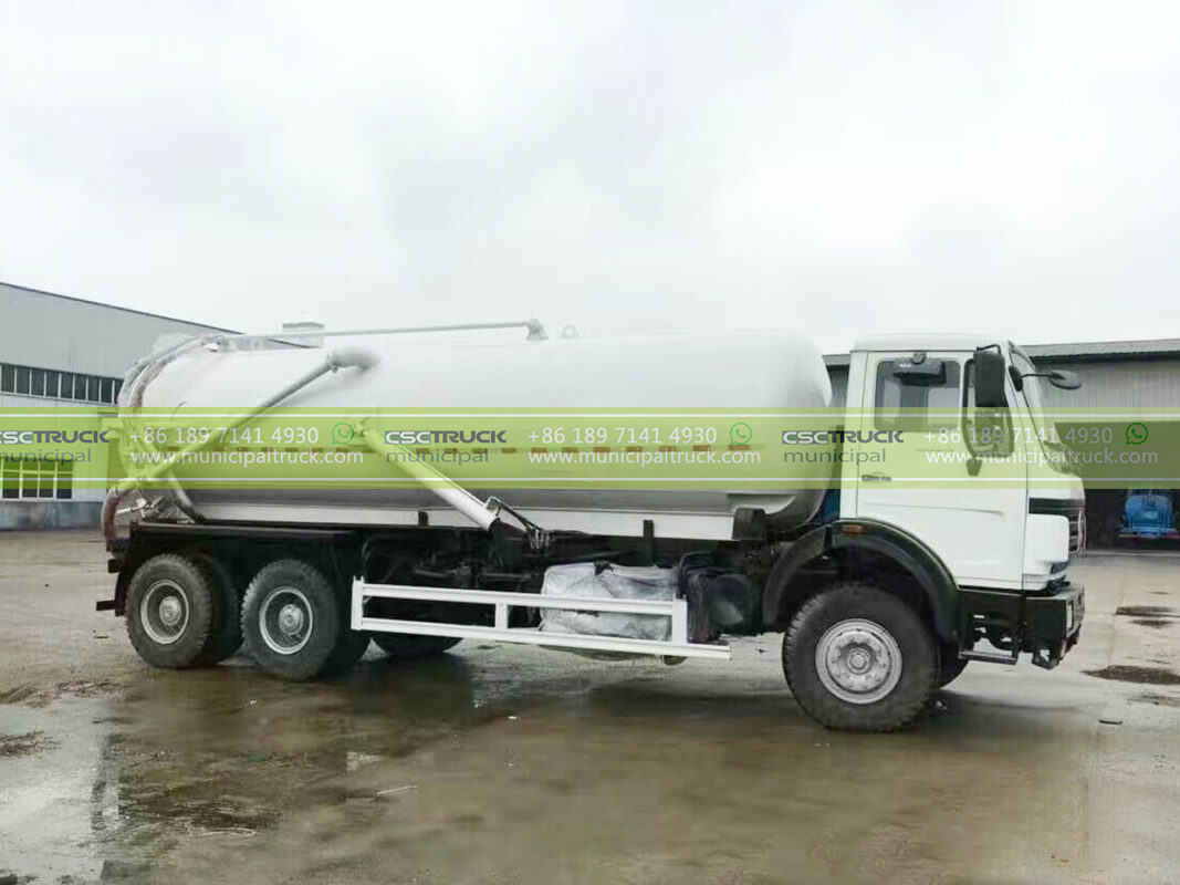BEIBEN 25 Ton Sewage Vacuum Truck Body