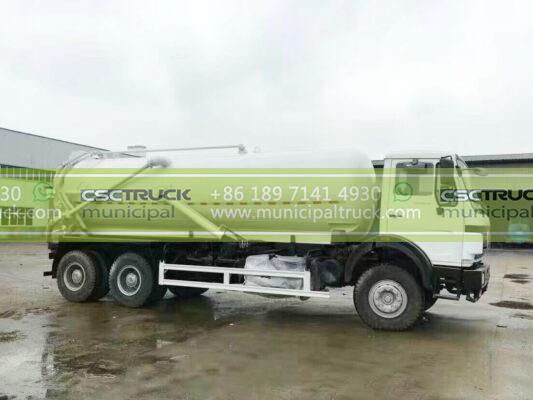 BEIBEN 25 Ton Sewage Vacuum Truck Body