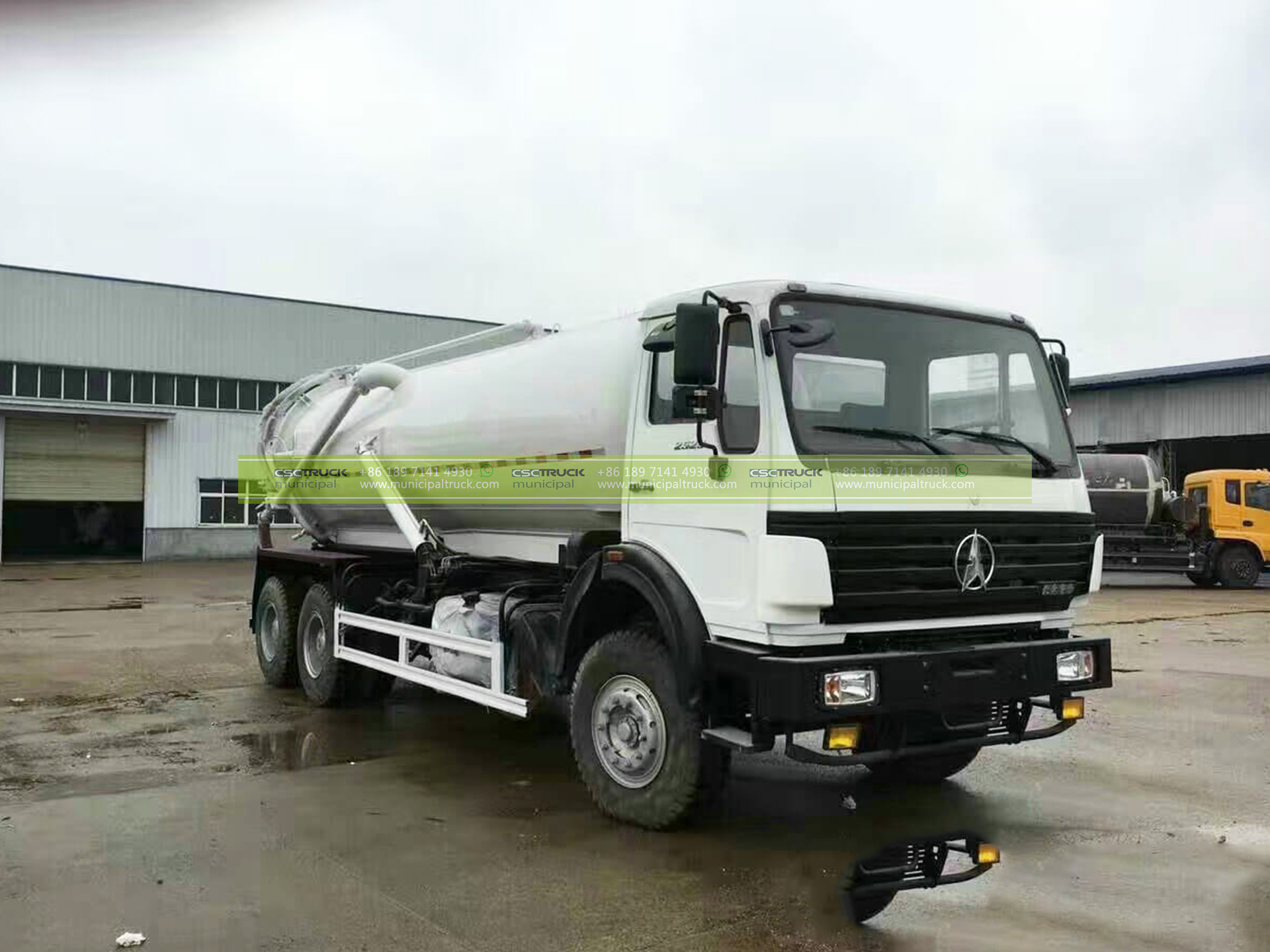 BEIBEN 25 Ton Sewage Vacuum Truck 11 BEIBEN 25 Ton Sewage Vacuum Truck White Head