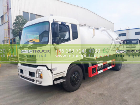 DONGFENG 14 Ton Vacuum Tank Mounted Truck Right Side