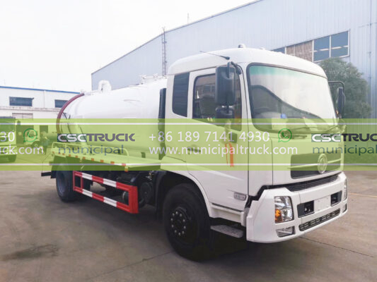 DONGFENG 14 Ton Vacuum Tank Mounted Truck Left Side、