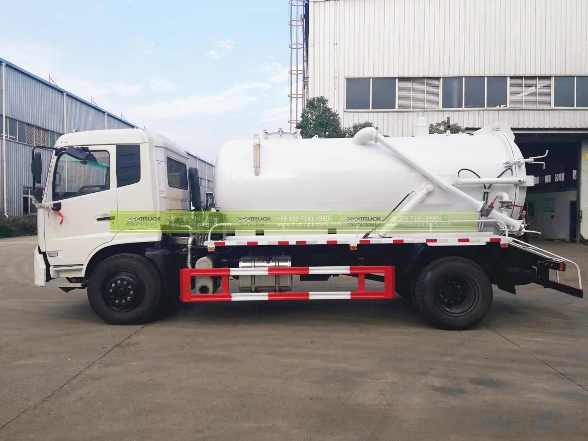 DONGFENG 14 Ton Vacuum Tank Mounted Truck 5 DONGFENG 14 Ton Vacuum Tank Mounted Truck White