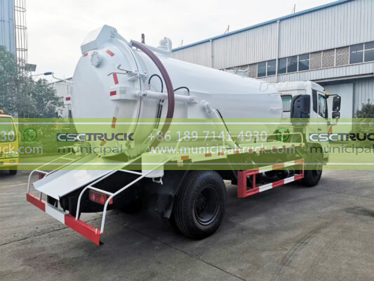 DONGFENG 16 Ton Vacuum Suction Truck Left Back Side