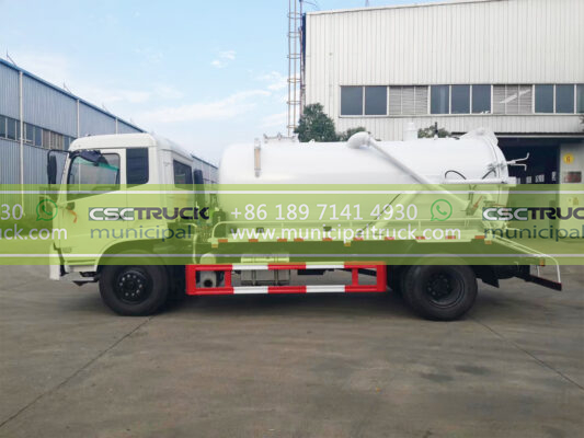 DONGFENG 16 Ton Vacuum Suction Truck White Side