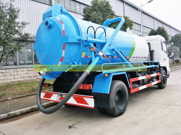 DONGFENG 16 Ton Vacuum Suction Truck Sky BLue Back