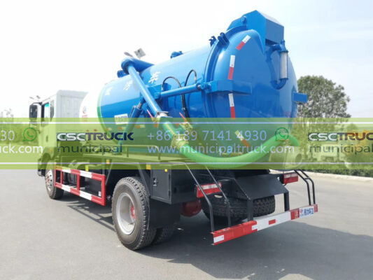 DONGFENG 16 Ton Vacuum Suction Truck Blue Back