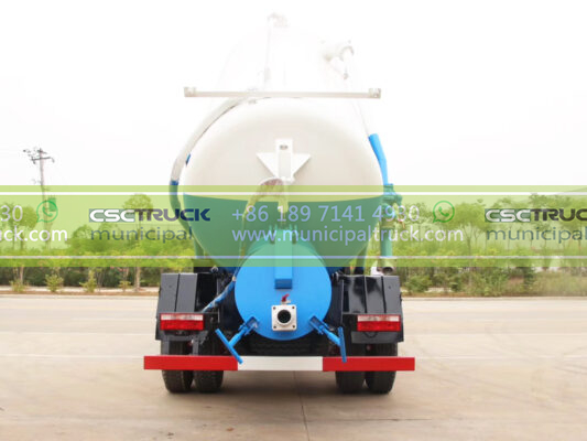 DONGFENG 16 Ton Vacuum Suction Truck Sky Blue Back