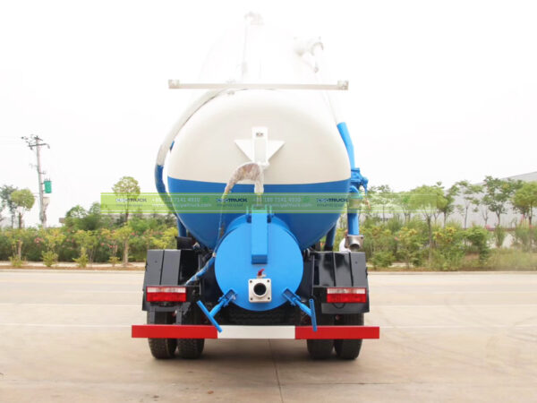 DONGFENG 16 Ton Vacuum Suction Truck Sky Blue Back
