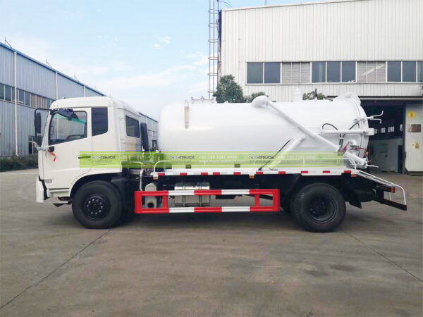 DONGFENG 18 Ton Septic Vacuum Tank White Left