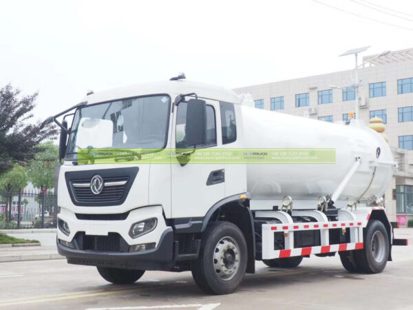 DONGFENG 18 Ton Septic Vacuum Tank White Front