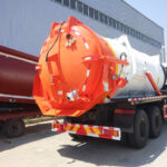 DONGFENG 25 Ton Sewer Vacuum Truck Orange Back