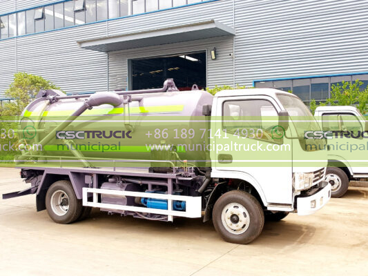 DONGFENG 8 Ton Liquid Vacuum Tanker Truck Left