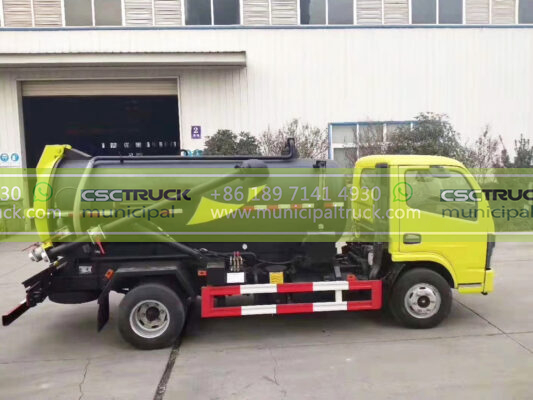 DONGFENG 8 Ton Liquid Vacuum Tanker Truck Left Details