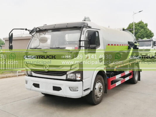DONGFENG 8 Ton Liquid Vacuum Tanker Truck White Head