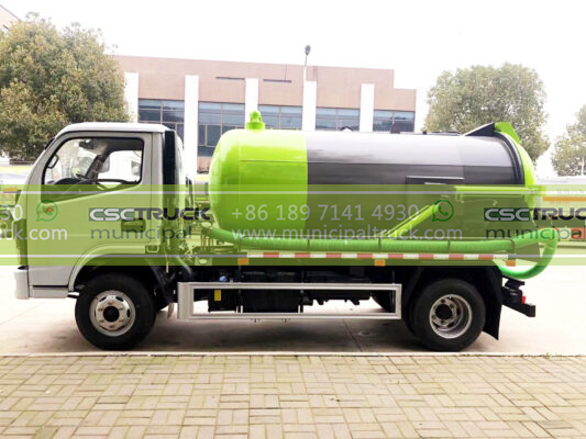 DONGFENG 8 Ton Liquid Vacuum Tanker Truck Right