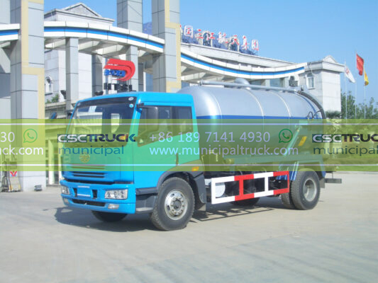 FAW 16 Ton Sewer Septic Truck Right Side