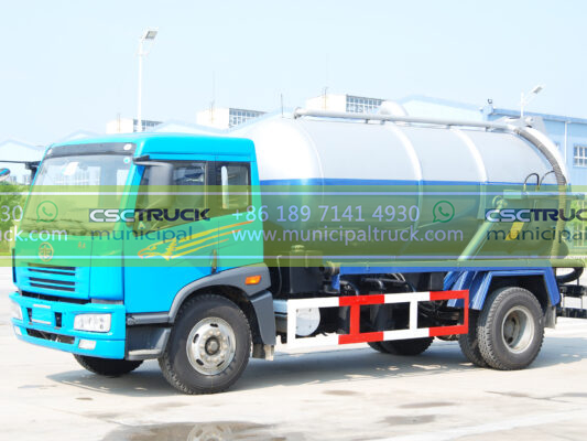 FAW 16 Ton Sewer Septic Truck Right Front