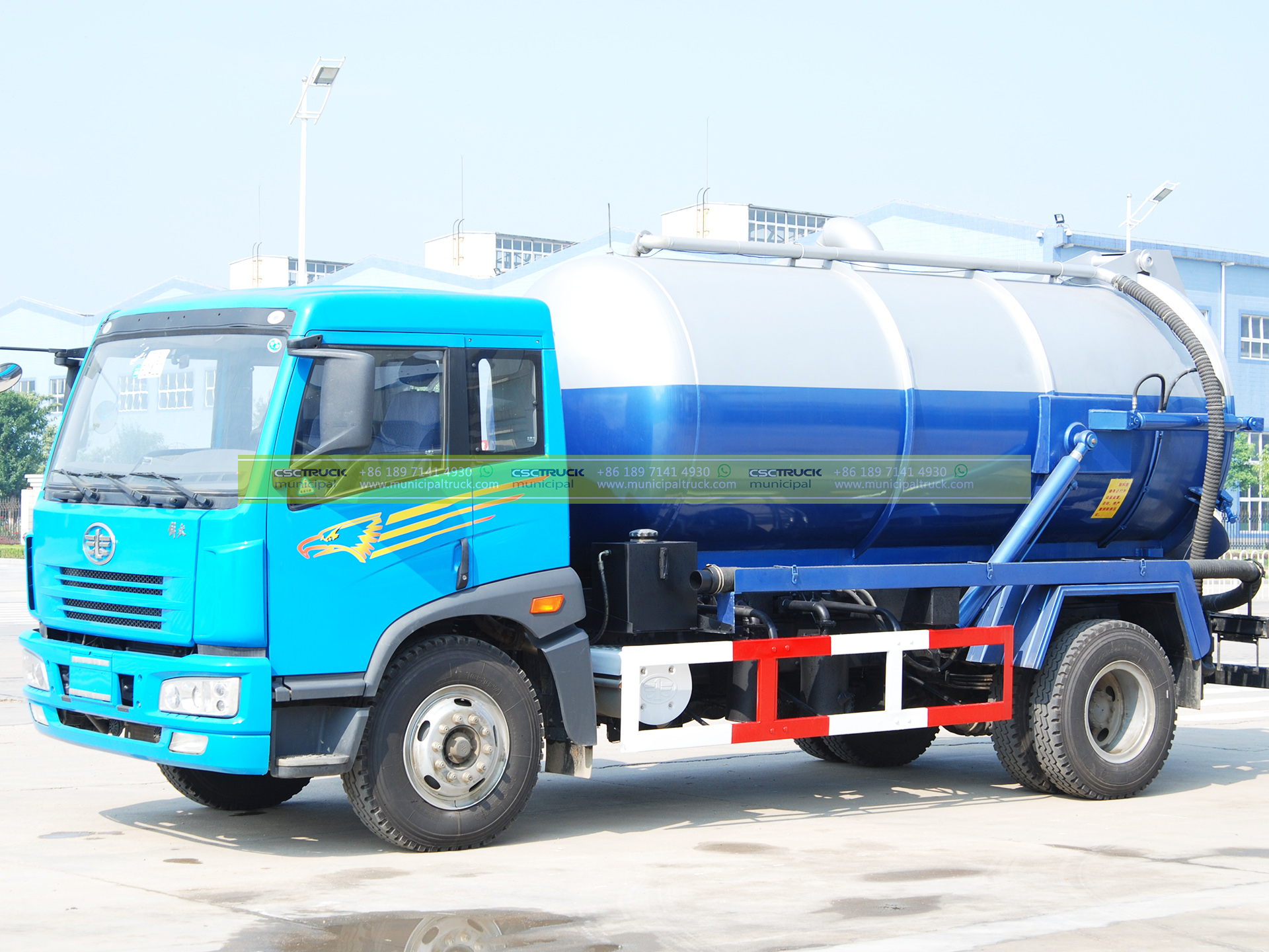 FAW 16 Ton Sewer Septic Truck-3 FAW 16 Ton Sewer Septic Truck Right Front