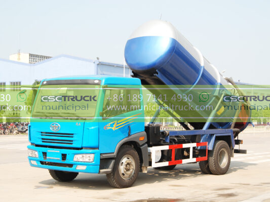 FAW 16 Ton Sewer Septic Truck Right Side