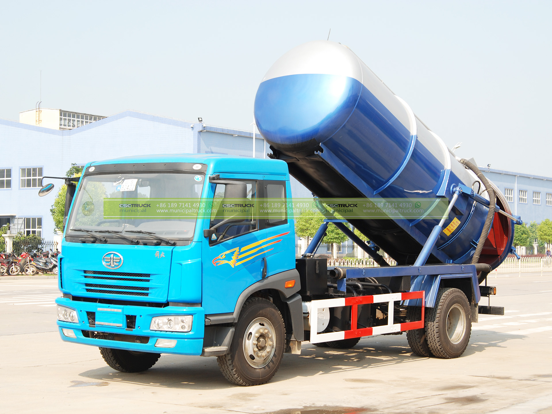 FAW 16 Ton Sewer Septic Truck-4 FAW 16 Ton Sewer Septic Truck Right Side