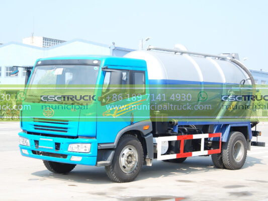 FAW 16 Ton Sewer Septic Truck Blue
