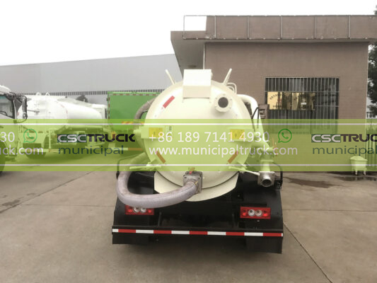 FOTON 8 Ton Small Vacuum Sewer Truck Back
