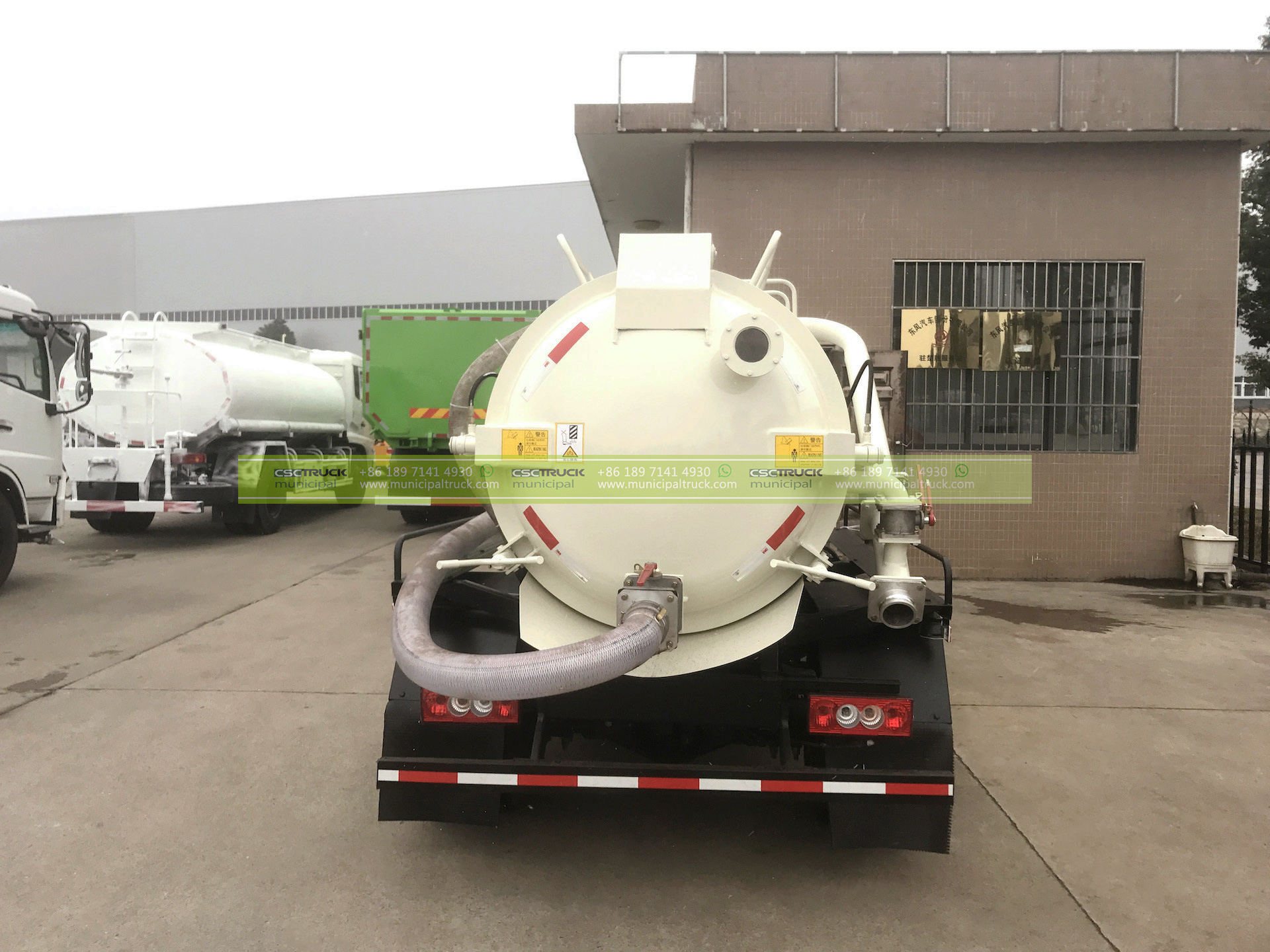 FOTON 8 Ton Small Vacuum Sewer Truck 11 FOTON 8 Ton Small Vacuum Sewer Truck Back