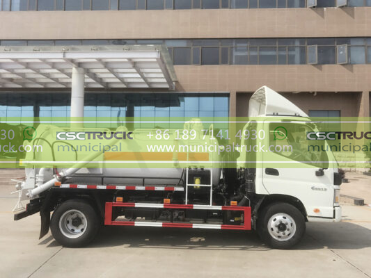FOTON 8 Ton Small Vacuum Sewer Truck Left