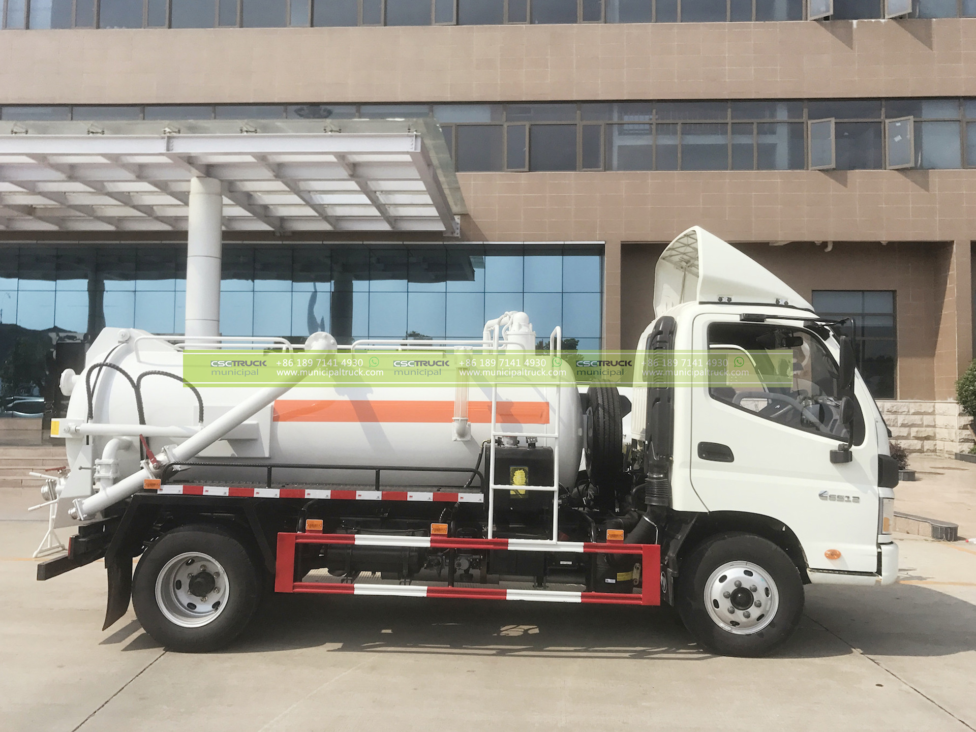 FOTON 8 Ton Small Vacuum Sewer Truck 14 FOTON 8 Ton Small Vacuum Sewer Truck Left