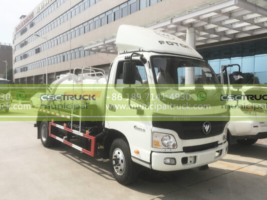 FOTON 8 Ton Small Vacuum Sewer Truck Front