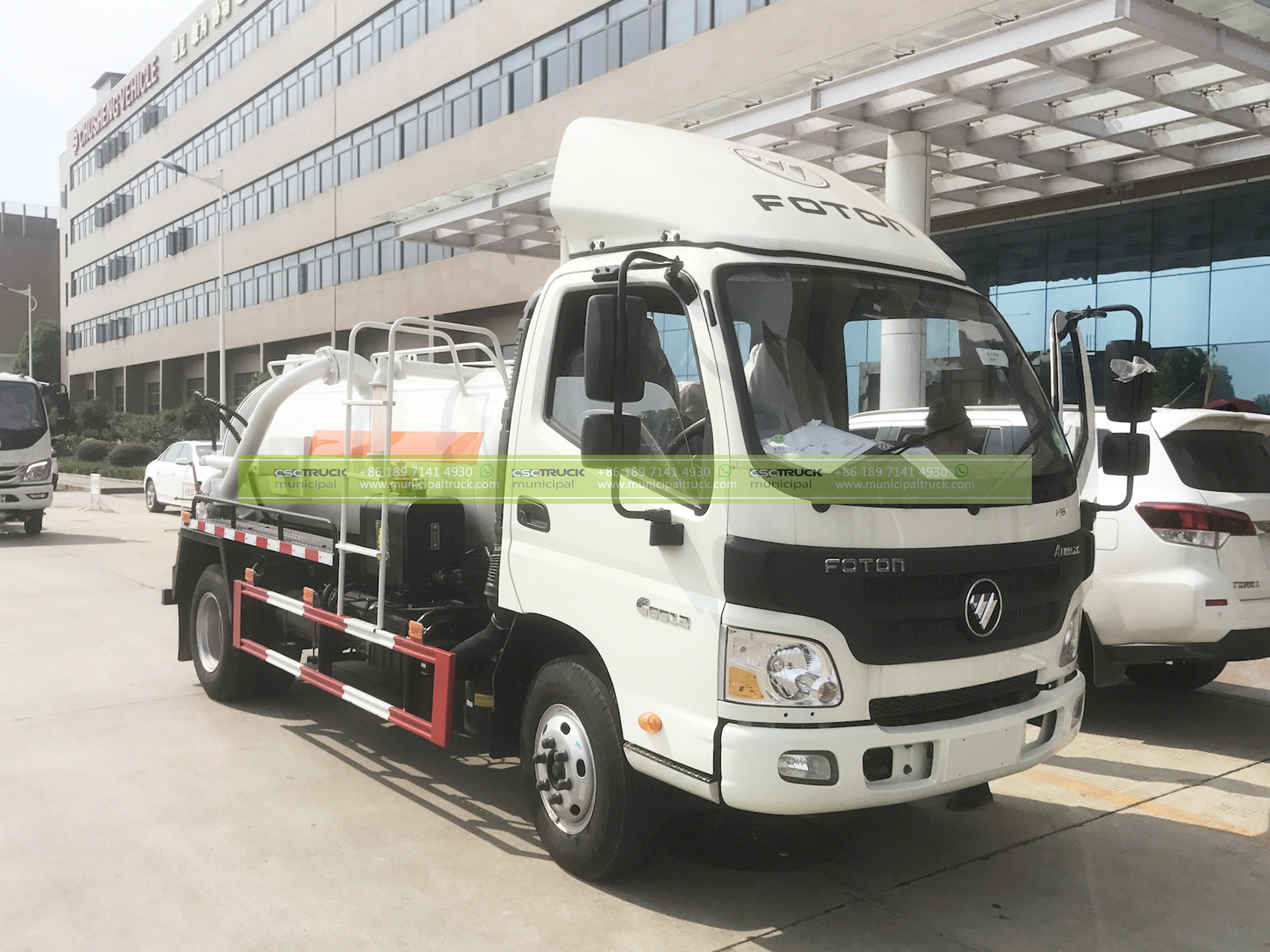 FOTON 8 Ton Small Vacuum Sewer Truck 15 FOTON 8 Ton Small Vacuum Sewer Truck Front