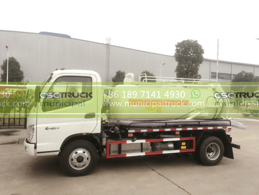 FOTON 8 Ton Small Vacuum Sewer Truck Left Side