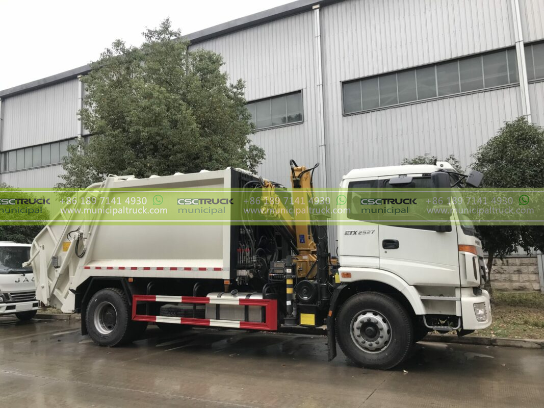 FOTON Rear Loader Refuse Garbage Truck Left Side