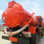 Sewage Trucks: Keeping Our Cities Clean and Healthy HOWO 16 Ton Sewer Tanker Truck Red Back Details