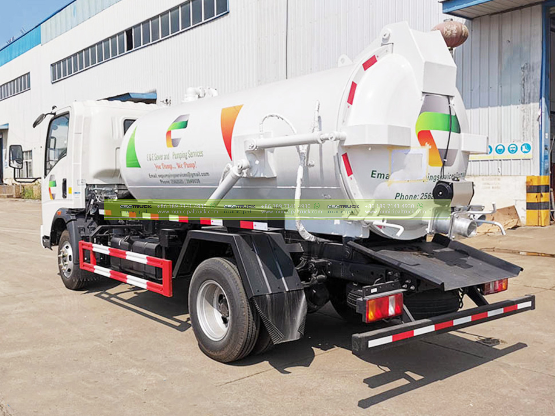HOWO 8 Ton Sanitary Septic Truck 5 HOWO 8 Ton Sanitary Septic Truck Back