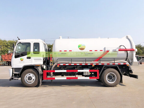 ISUZU 12 Ton Vacuum Sewage Truck Side