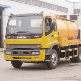 ISUZU 16 Ton Septic Vacuum Truck Yellow Front