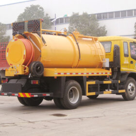 ISUZU 16 Ton Septic Vacuum Truck Yellow Back Details