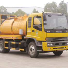 ISUZU 16 Ton Septic Vacuum Truck Yellow Left