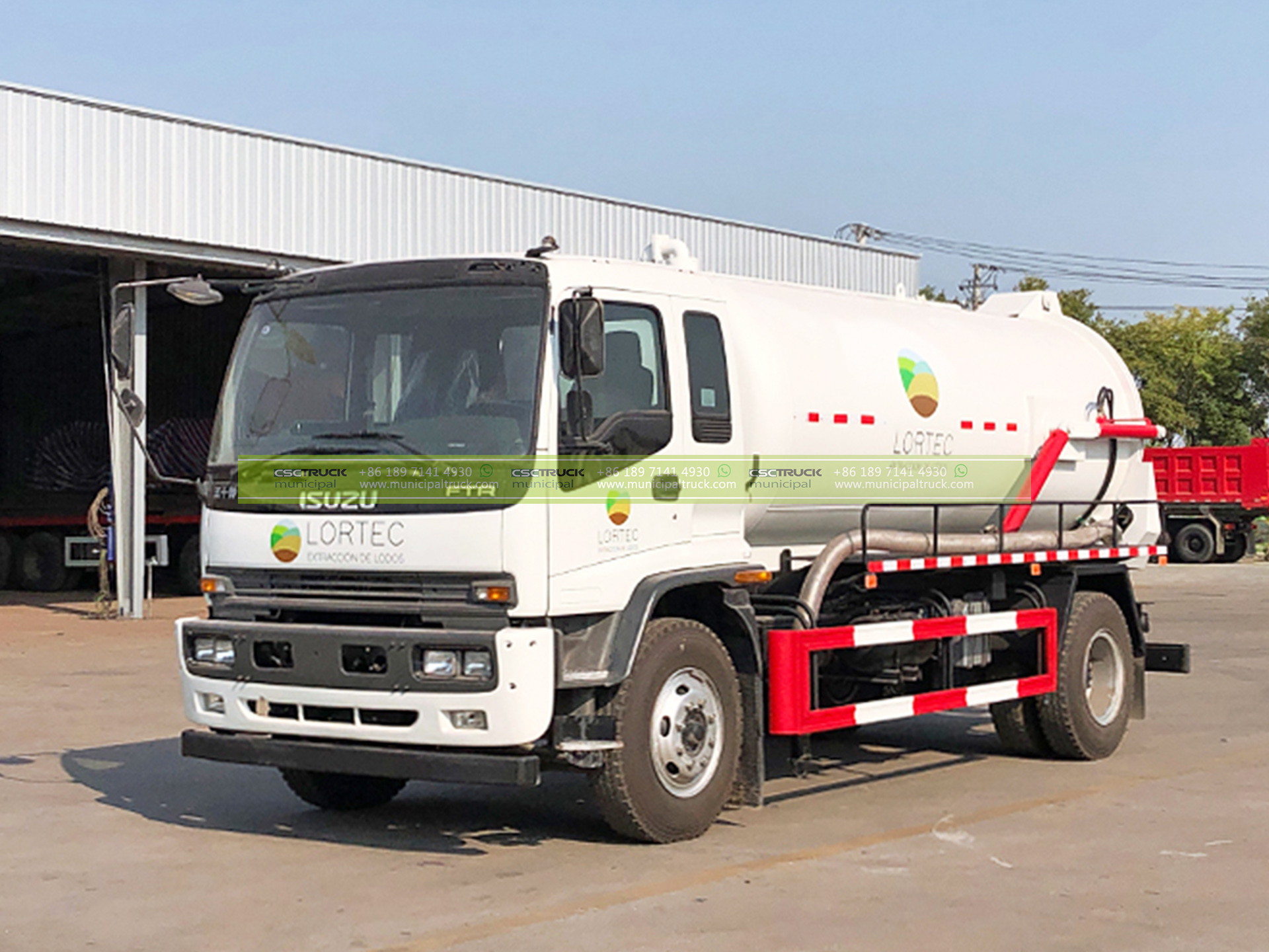 ISUZU 16 Ton Septic Vacuum Truck 3 ISUZU 16 Ton Septic Vacuum Truck Front Details