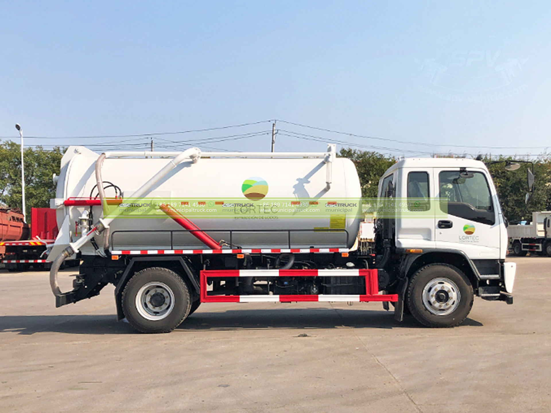 ISUZU 16 Ton Septic Vacuum Truck 6 ISUZU 16 Ton Septic Vacuum Truck Side