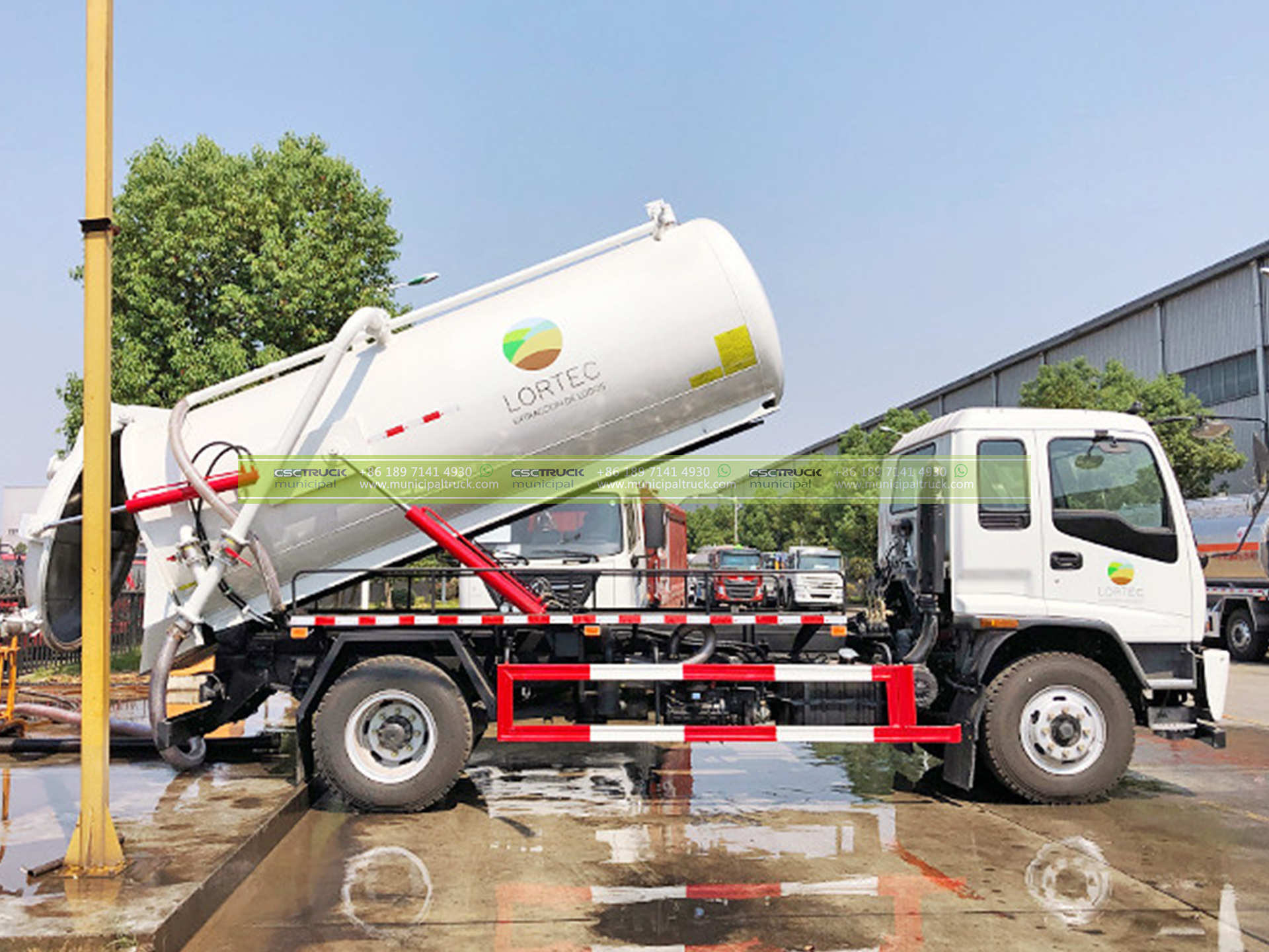 ISUZU 16 Ton Septic Vacuum Truck 8 ISUZU 16 Ton Septic Vacuum Truck Side Details