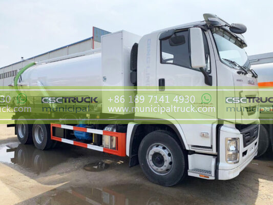 ISUZU 18 Ton Municipal Liquid Waste Tanker Front Details